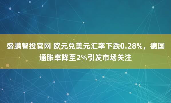 盛鹏智投官网 欧元兑美元汇率下跌0.28%，德国通胀率降至2%引发市场关注